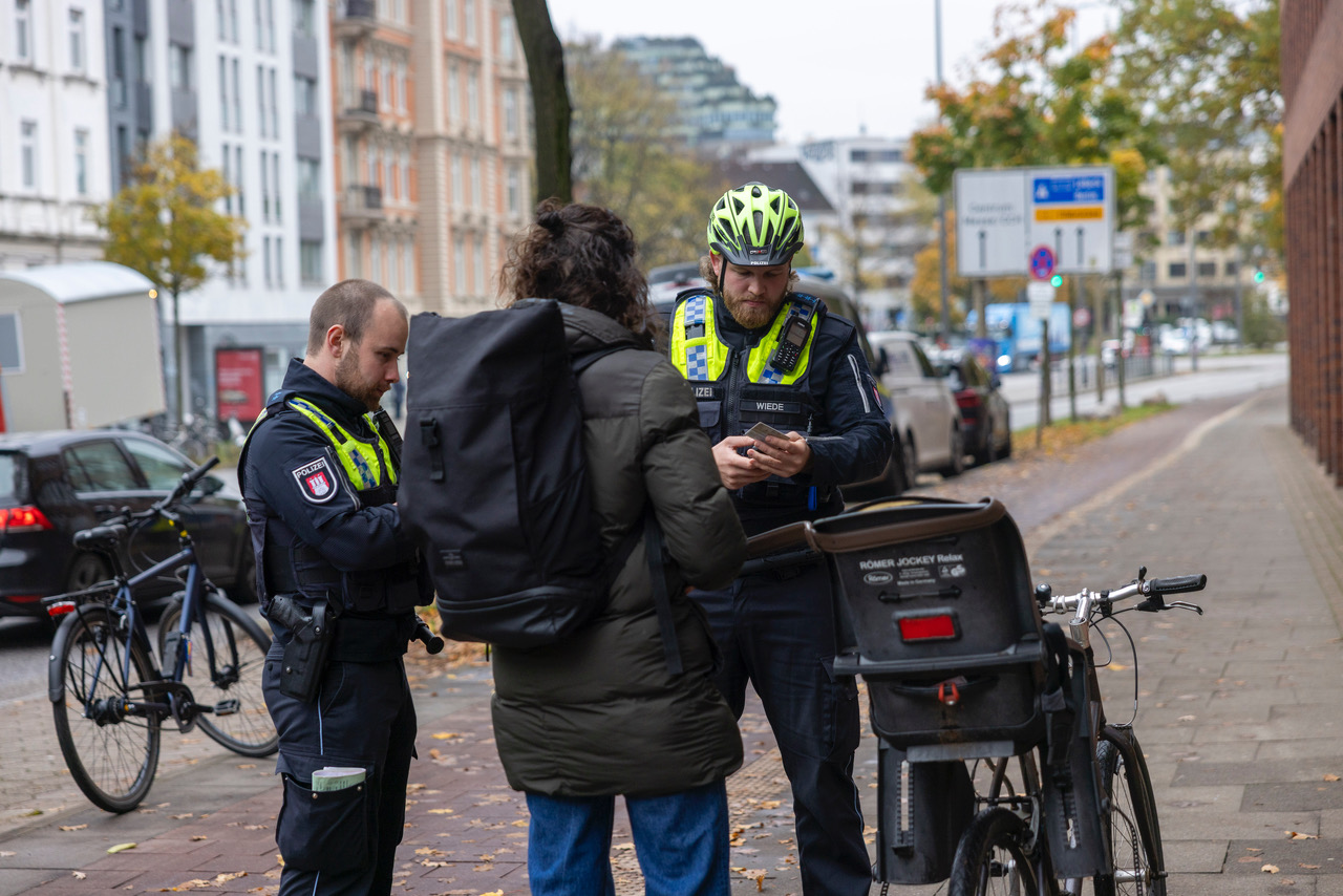 Verkehrskontrolle in Hamburg