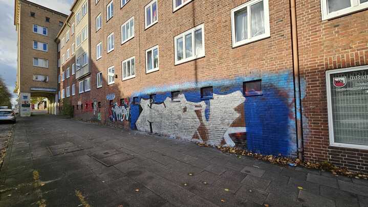 Das Graffiti in HSV-Farben