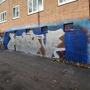 Das Graffiti in HSV-Farben