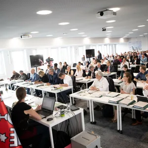 Eine Sitzung der Bezirksversammlung Hamburg-Mitte im Jahr 2019.