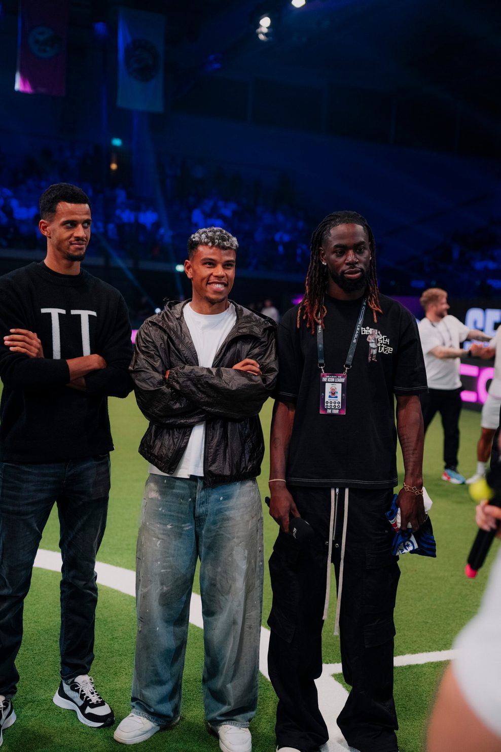Robert Glatzel, Ransford Königsdörffer und Jordan Torunarigha bei der Icon League