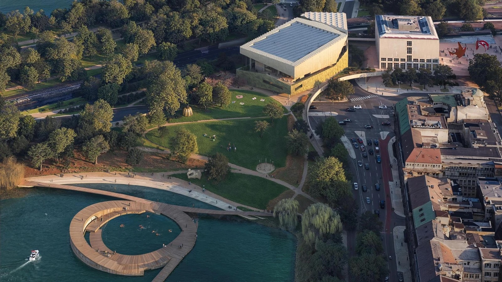 Kunsthallen-Ausbau plus Schwimmbad