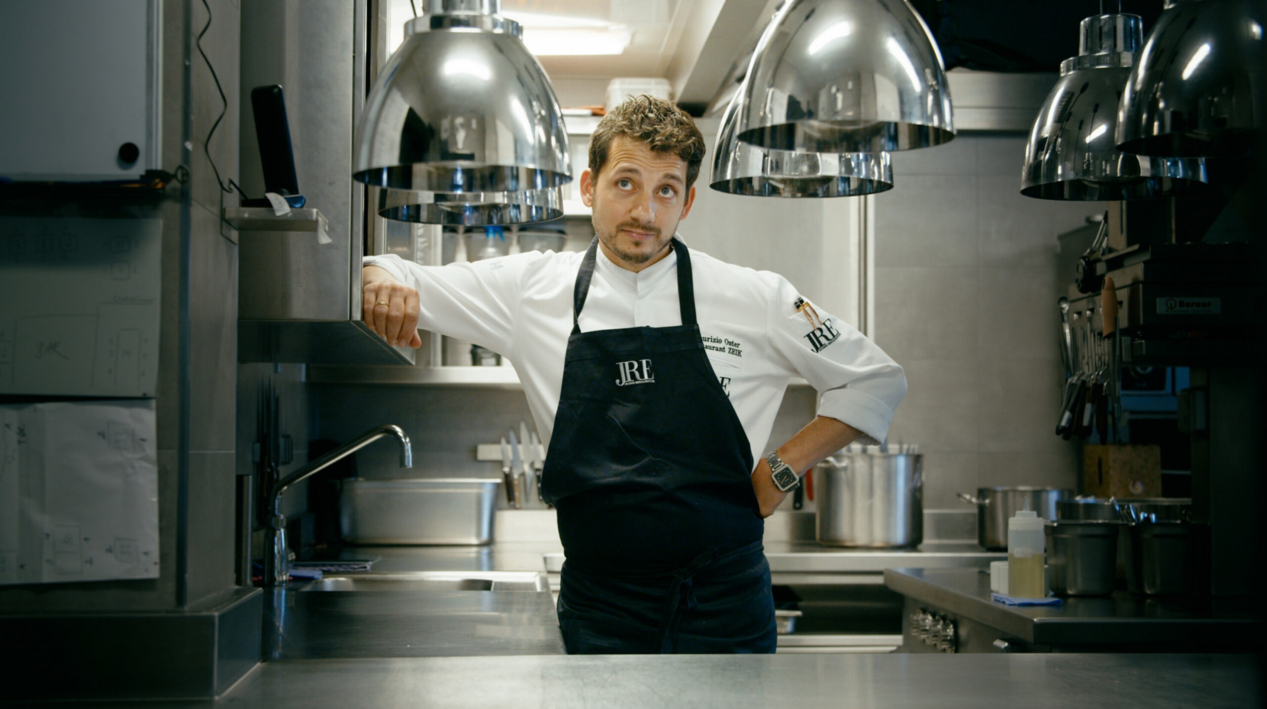 Sternekoch Maurizio Oster in seinem Restaurant „Zeik“ in Winterhude