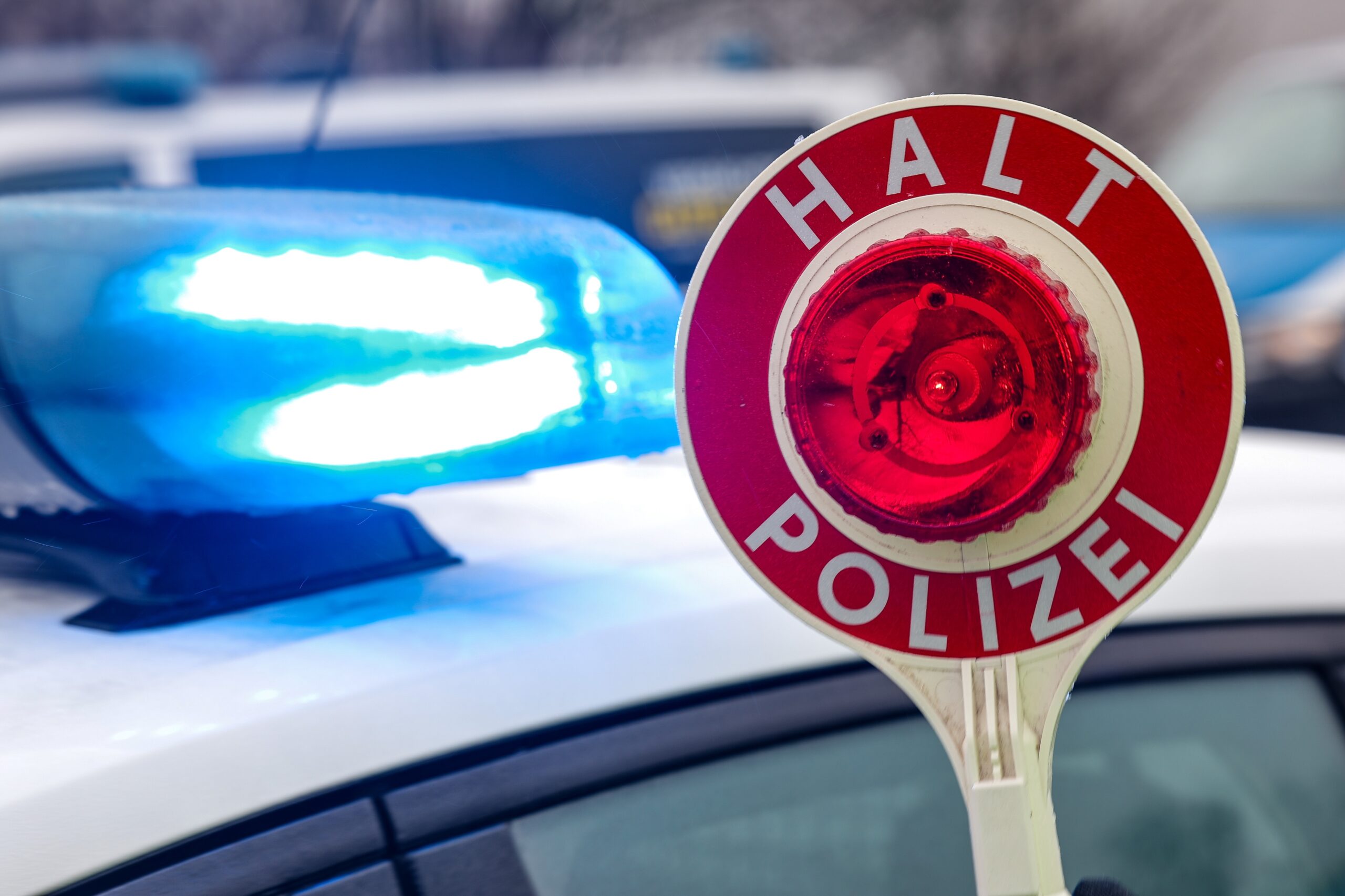 Polizeikontrolle (Symbolbild).