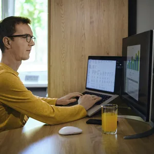 Homeoffice Mann Arbeit