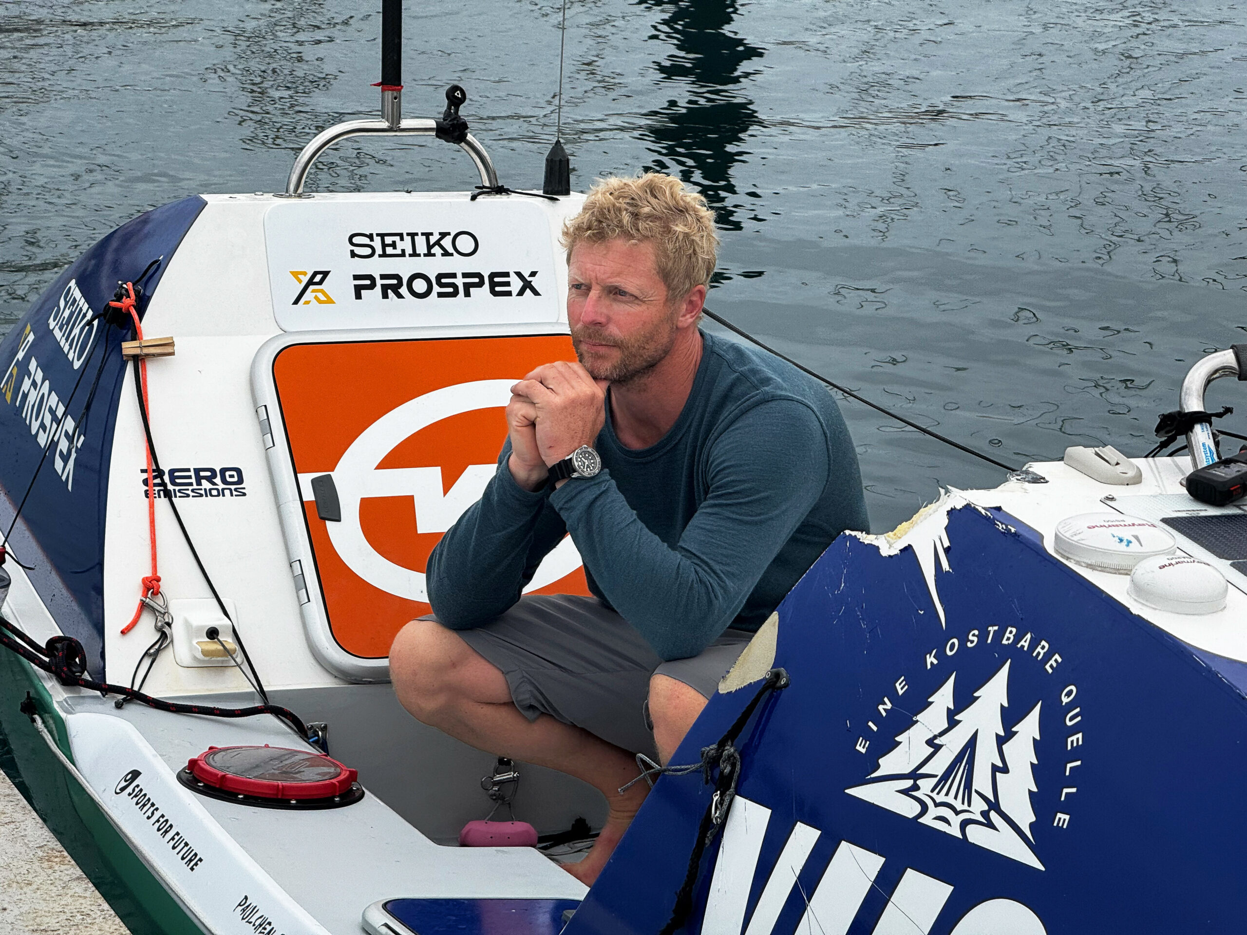 Der Kieler Michael Walther wollte per Stand-Up-Paddleboard den Atlantik überqueren. Nun musste er abbrechen.