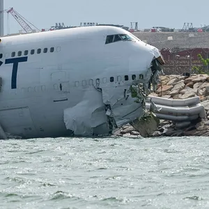 Hongkong Flughafen Unfall