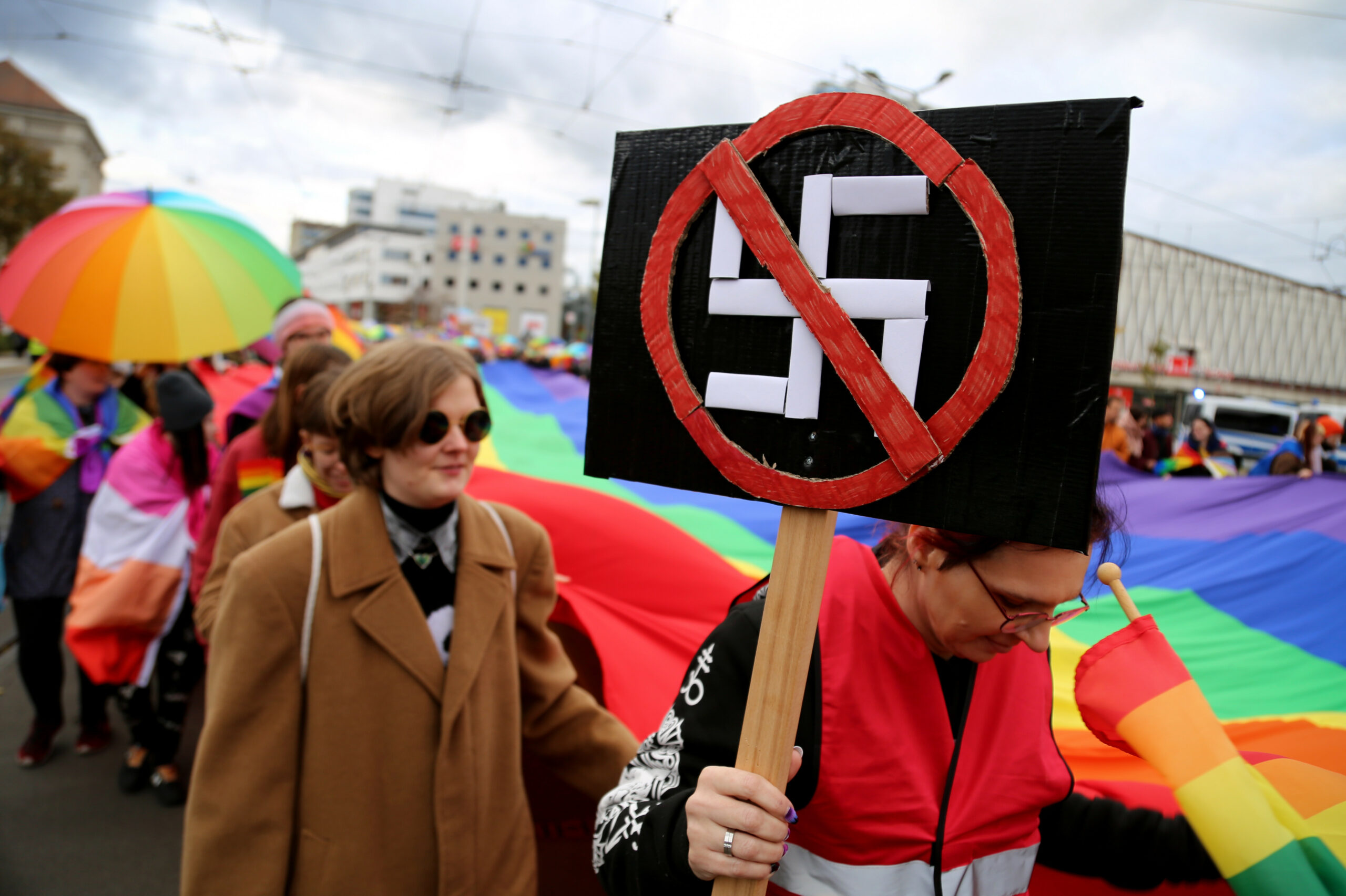 Ein Christopher Street Day Umzug in Deutschland