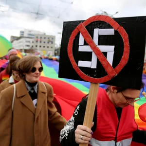 Ein Christopher Street Day Umzug in Deutschland