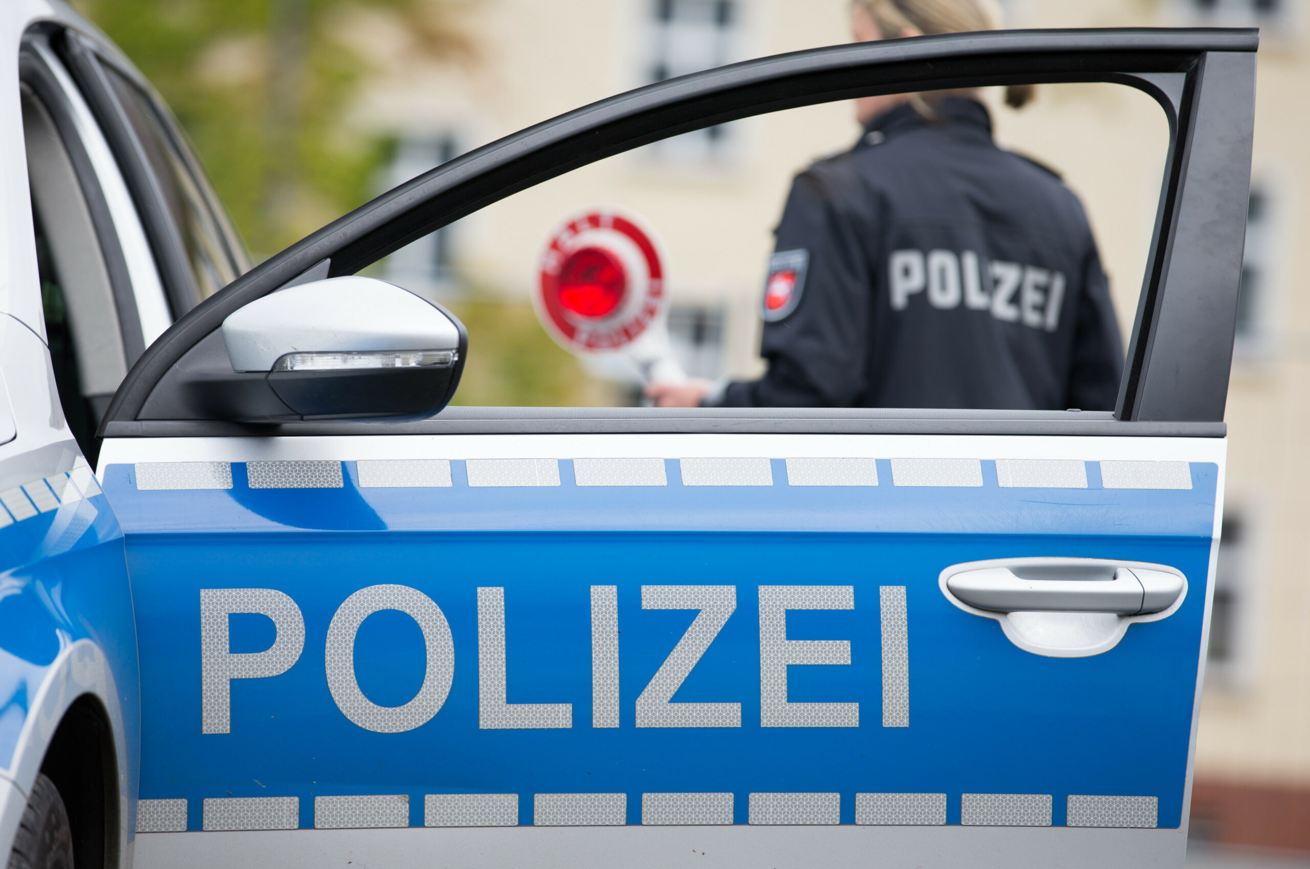 Polizeikontrolle (Symbolbild).