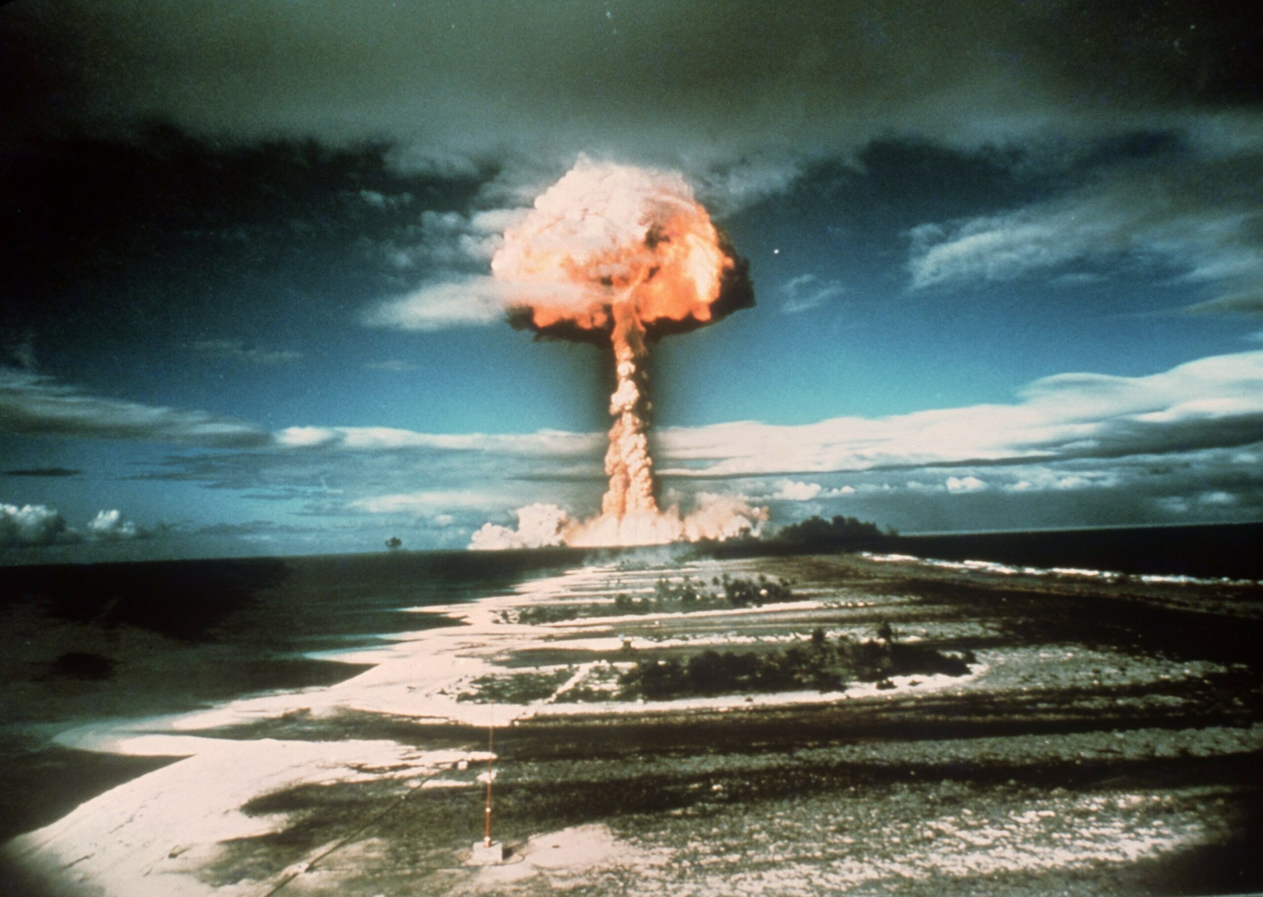 Atomtest 1971 über der französischen Pazifikinsel Mururoa.
