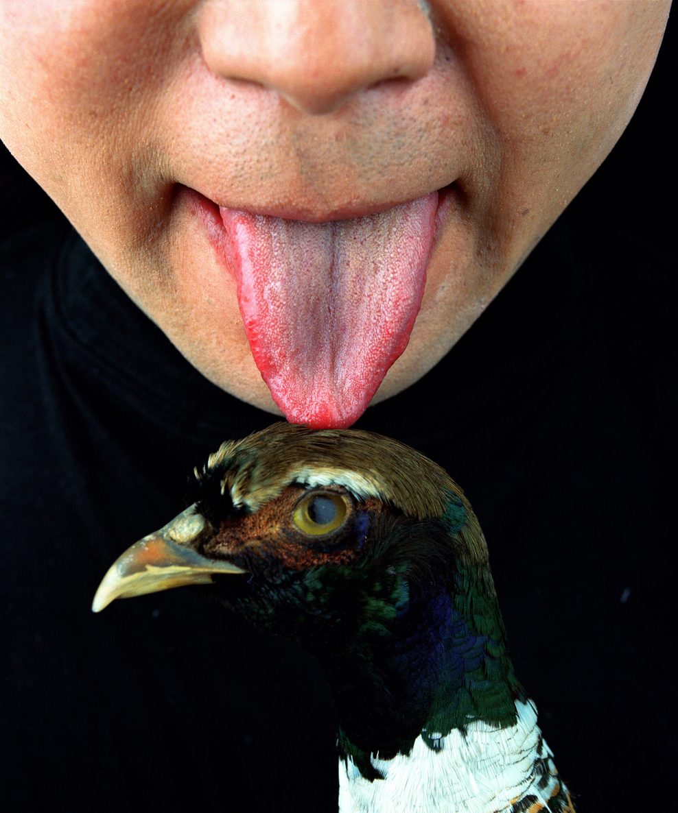 Fotografie einer Zunge