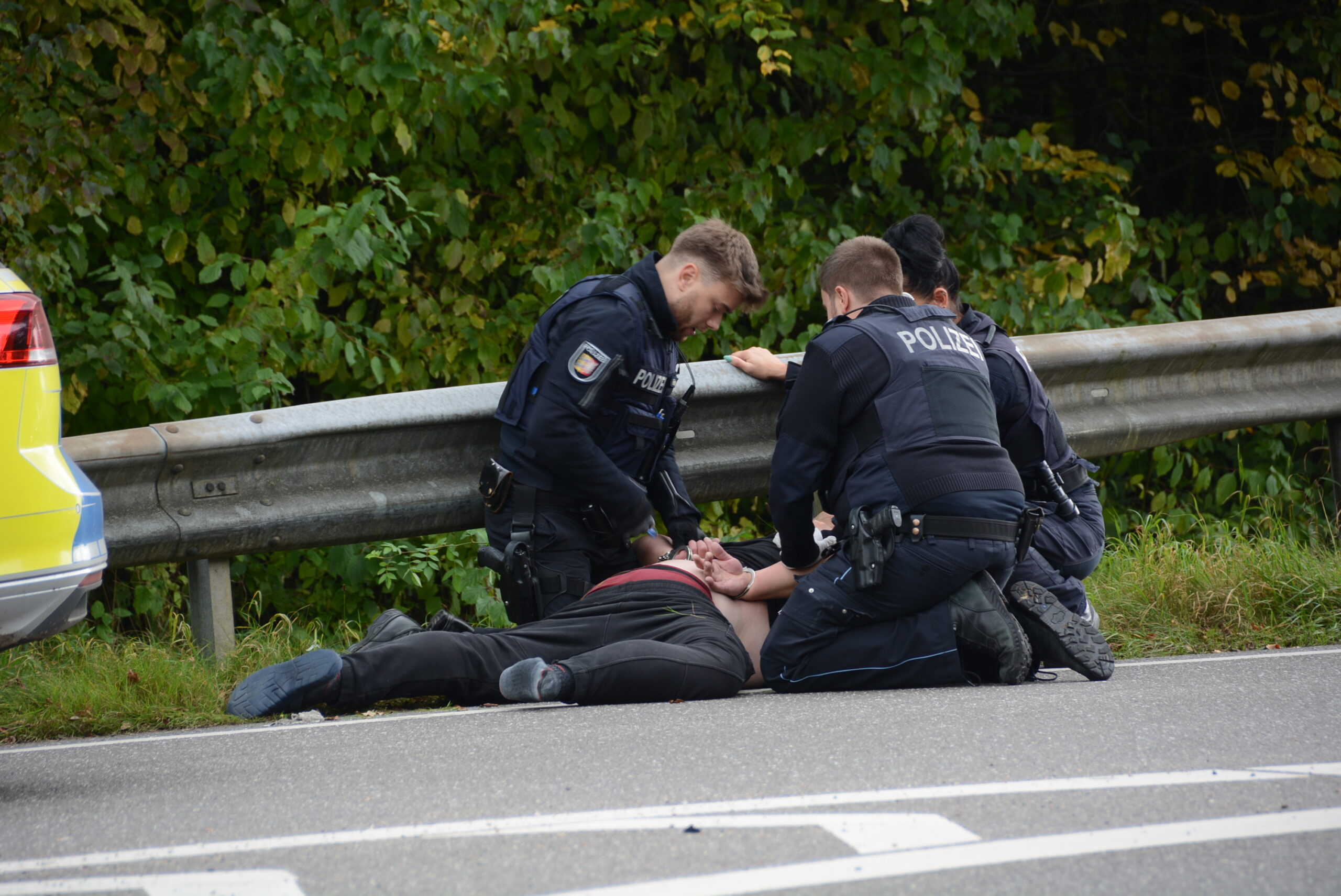 Nach einem Auffahrunfall wurde in Neuschönningstedt ein Mann verhaftet.