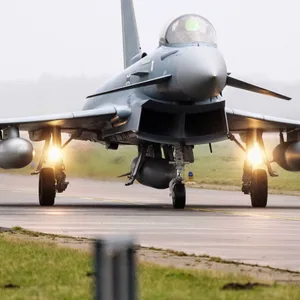 Ein Kampfjet vom Typ Eurofighter (Archivbild).