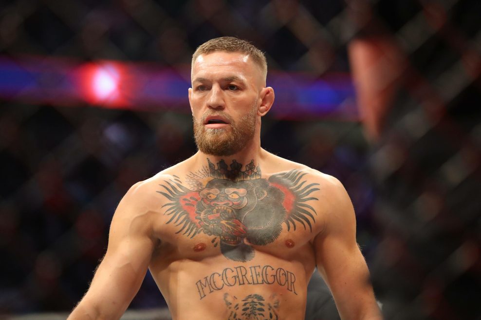 Conor McGregor beim Kampf.