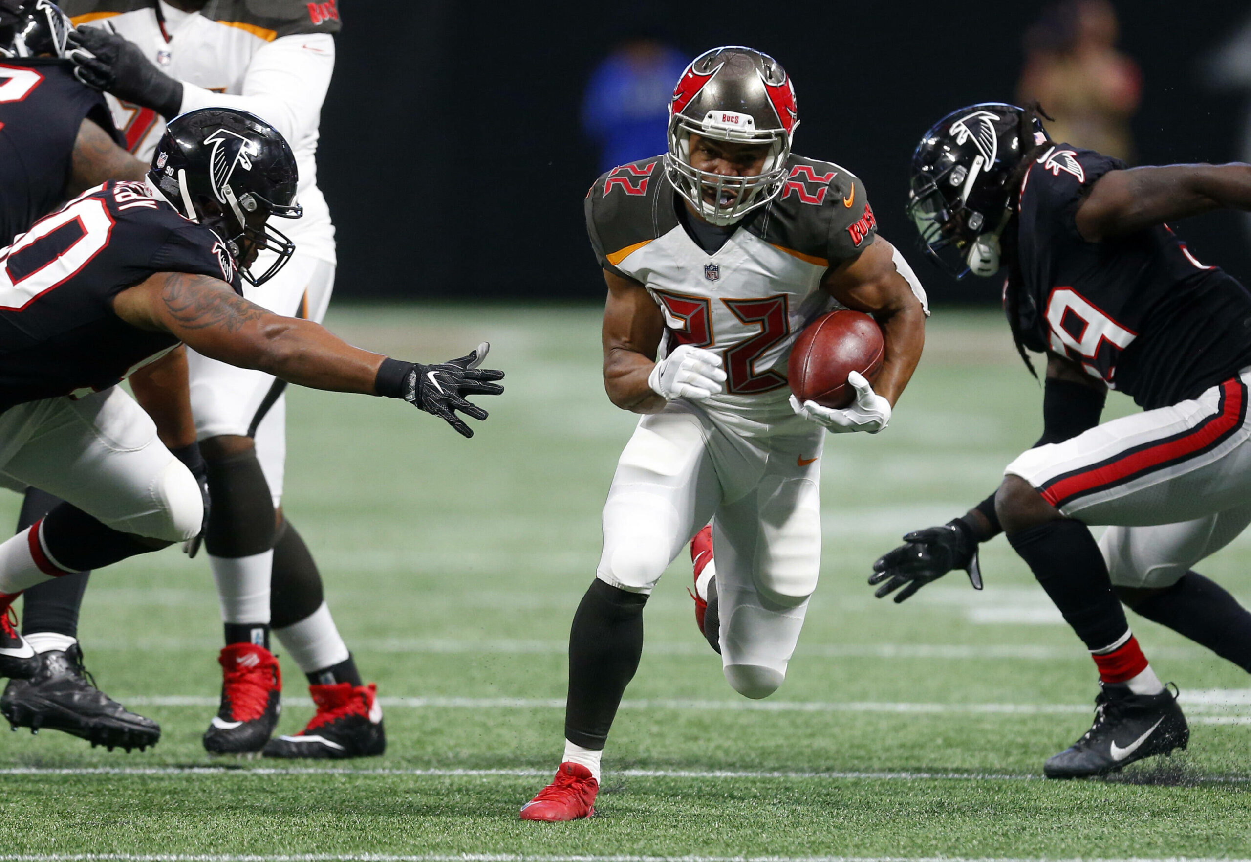 EX-NFL Runningback Doug Martin im Trikot der Tampa Bay Buccaners