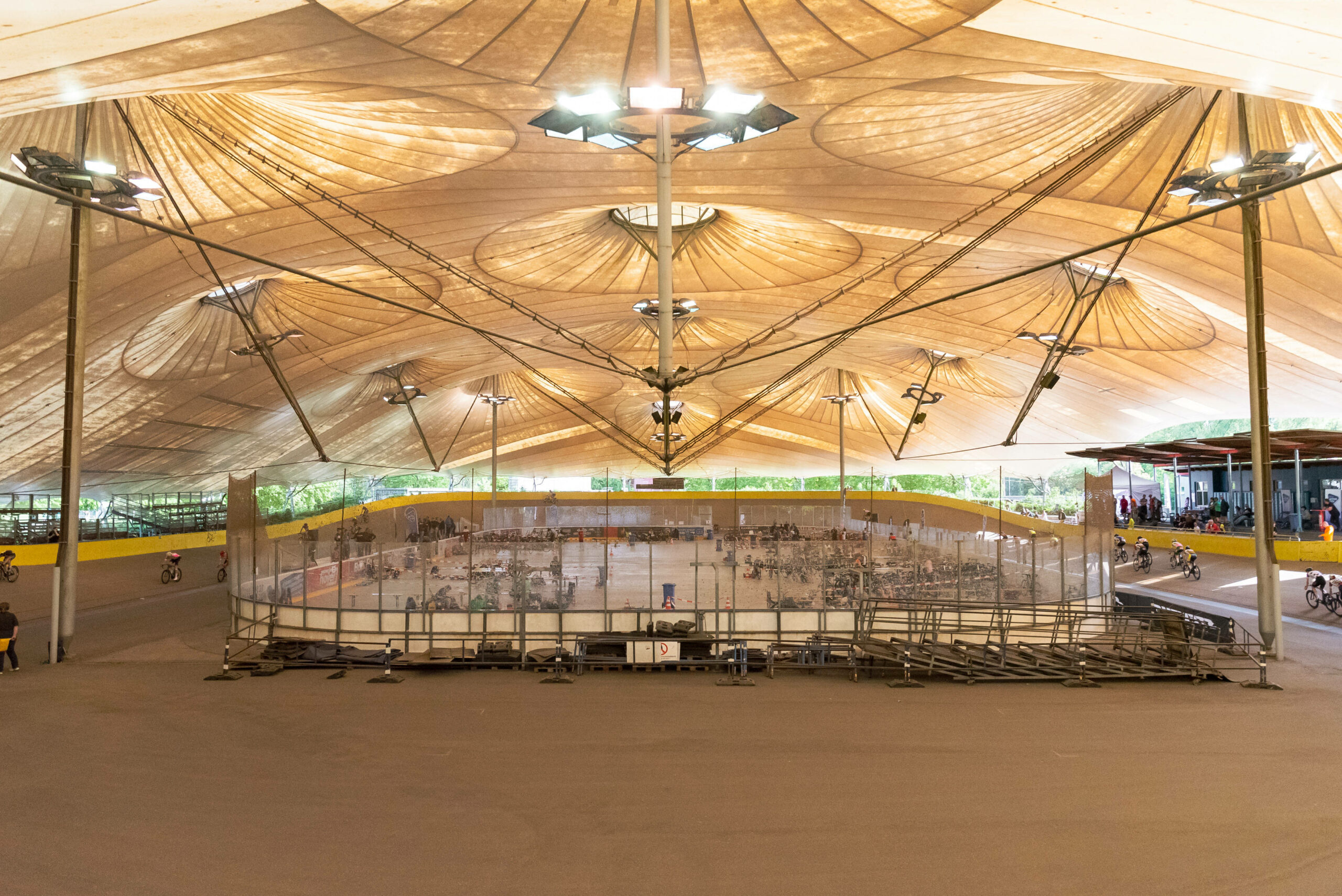 Ein Radsport-Event in der Eisbahn Stellingen (Archivbild).