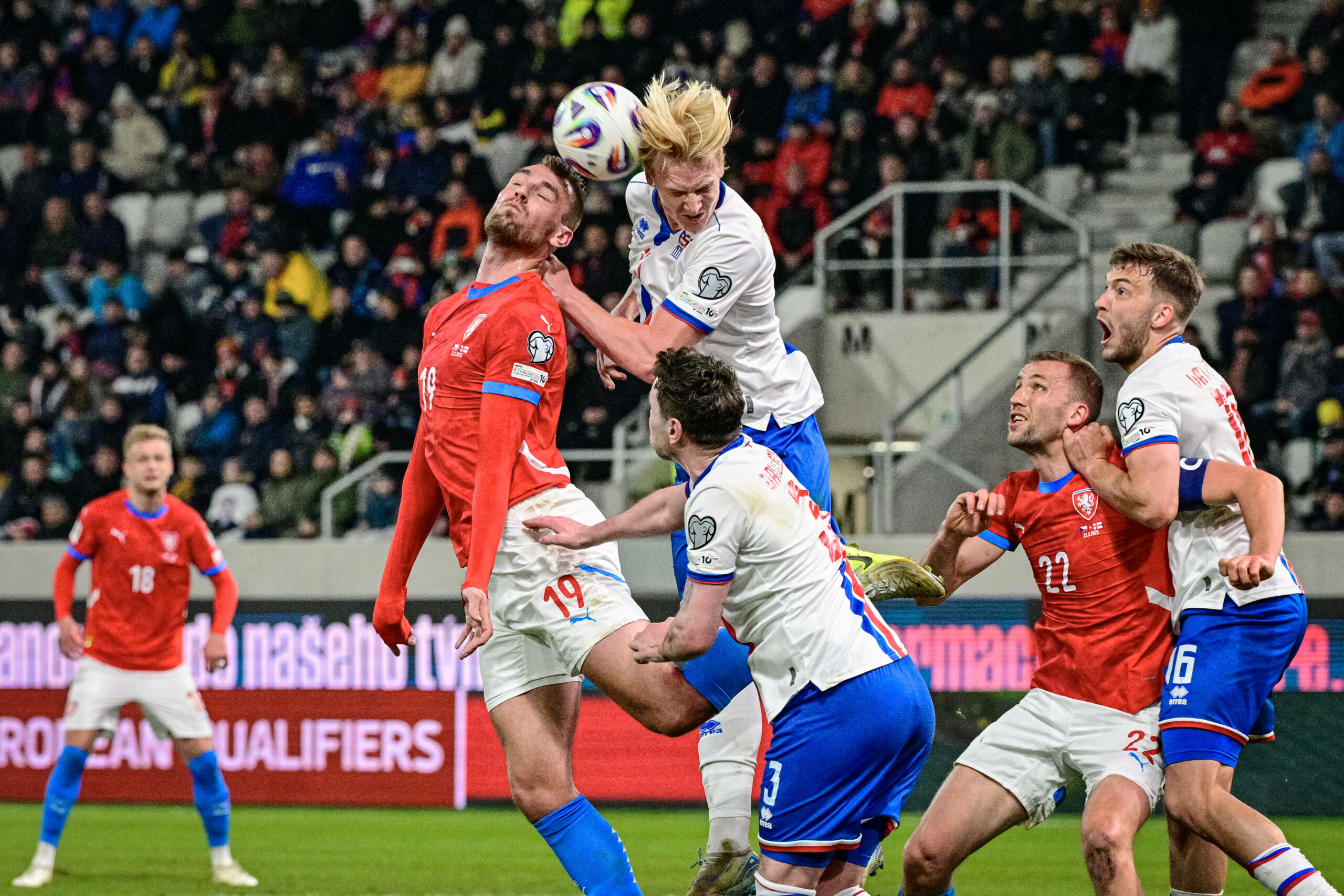 Die Färöer Inseln und Tschechien im Duell in der WM-QUalifikation