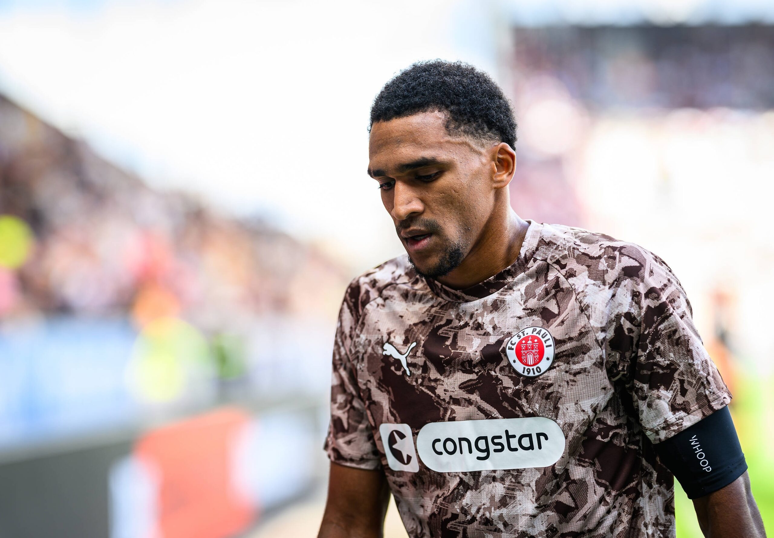 Andréas Hountondji vor einem Spiel