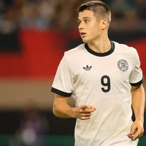 Nicolo Tresoldi im Trikot der deutschen U21-Nationalmannschaft