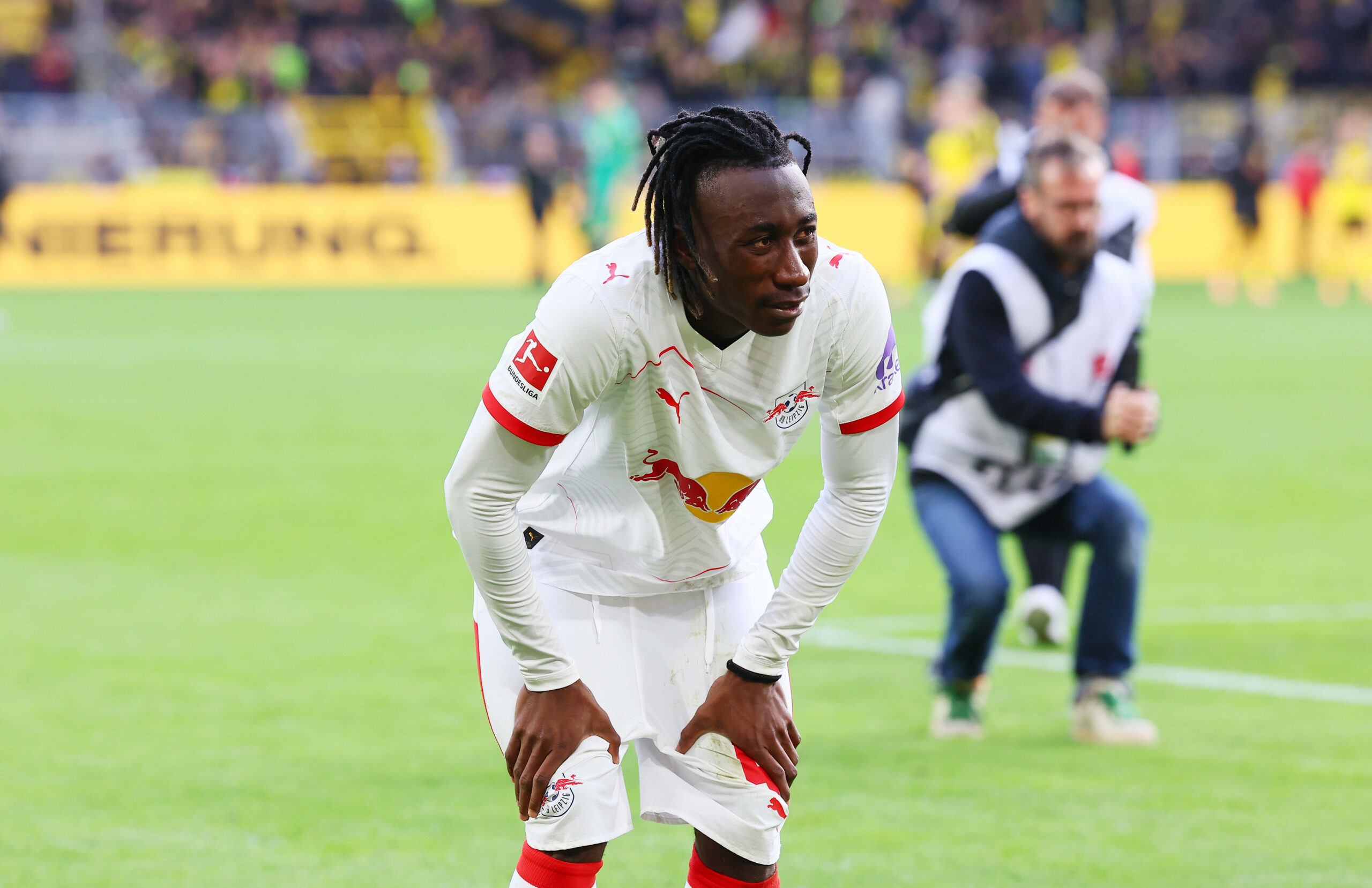RB-Leipzig-Talent Yan Diomande im Bundesliga-Spiel bei Borussia Dortmund (1:1) im Einsatz