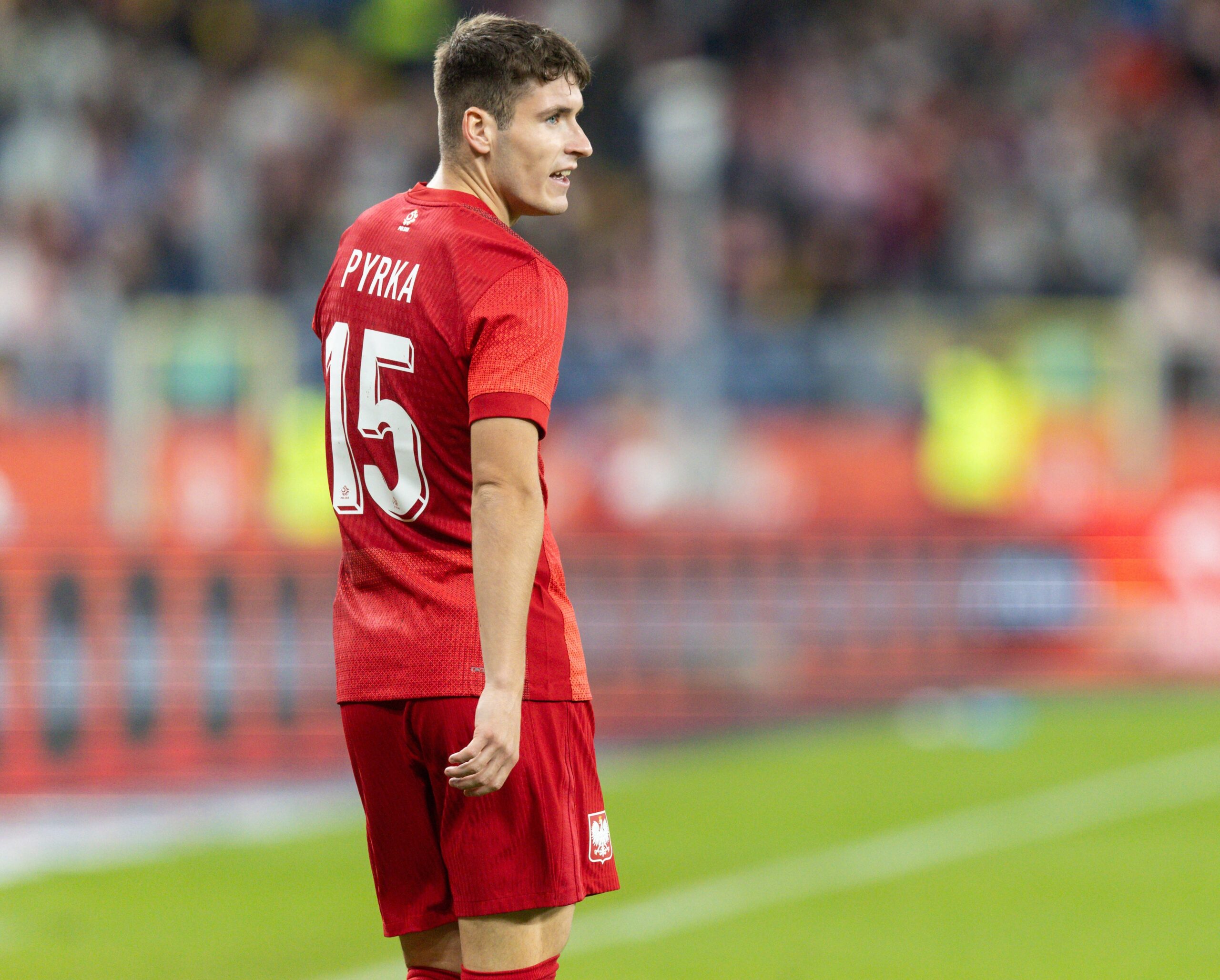 Arkadiusz Pyrka bei seinem Nationalelf-Debüt für Polen