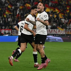 David Raum jubelt über ein Tor für Deutschland