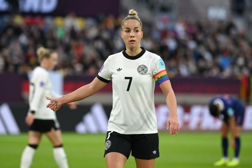 Giulia Gwinn im Einsatz gegen Frankreich