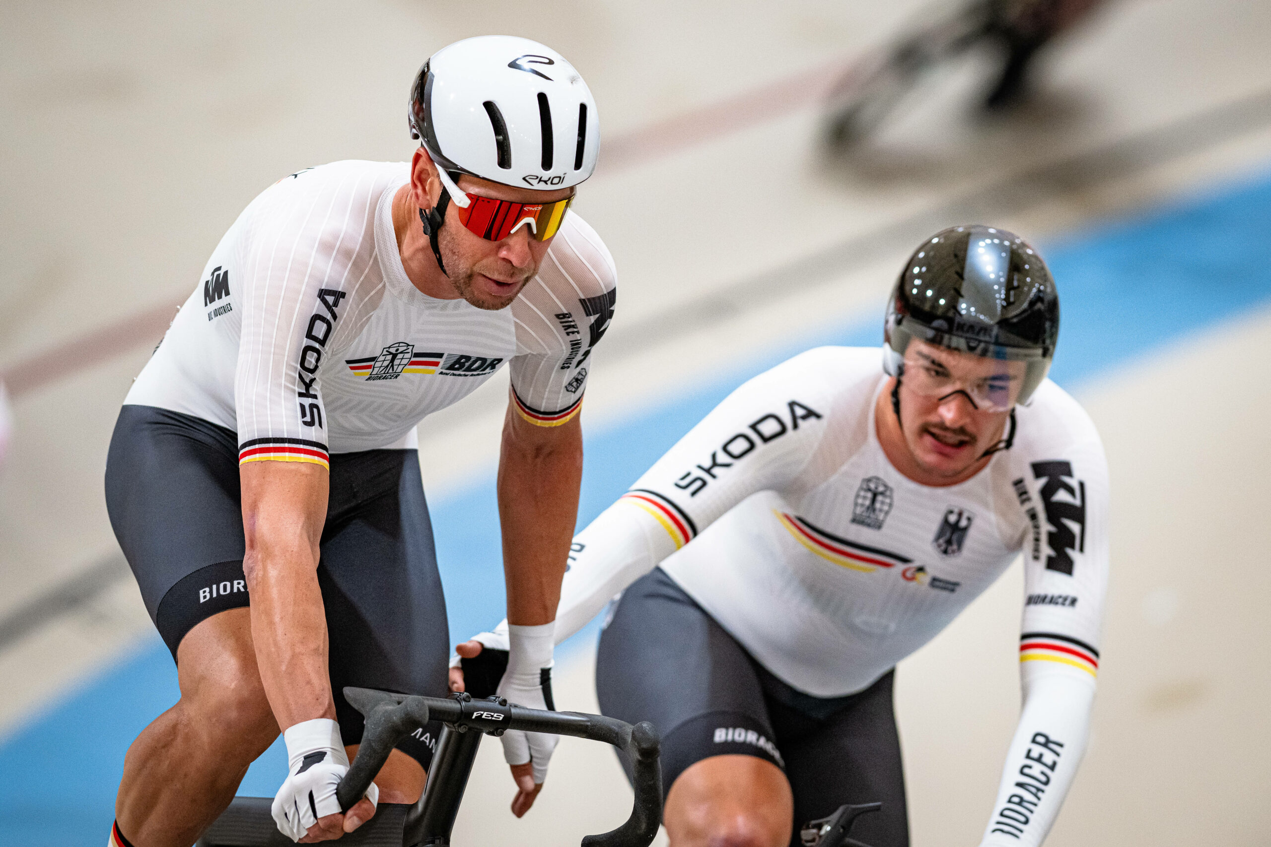 Moritz Augenstein und Roger Kluge im Einsatz.