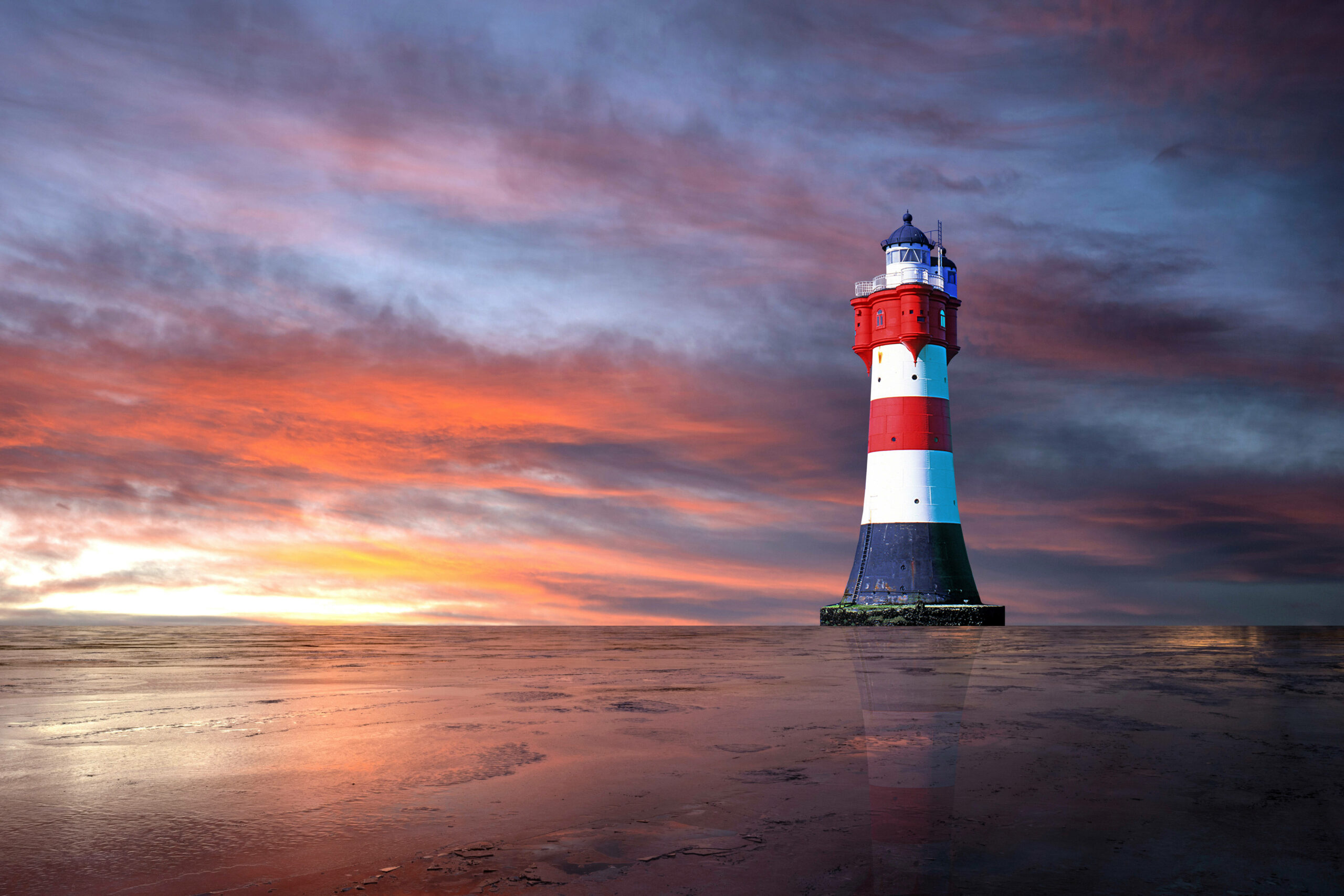 Der Leuchtturm Roter Sand