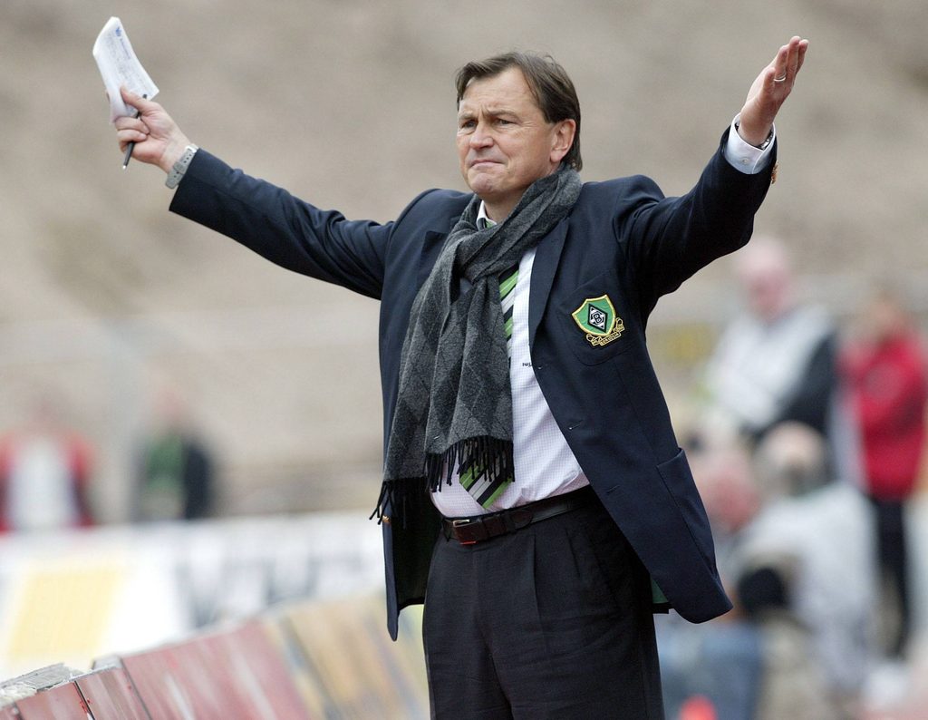 Ewald Lienen als Gladbach Trainer