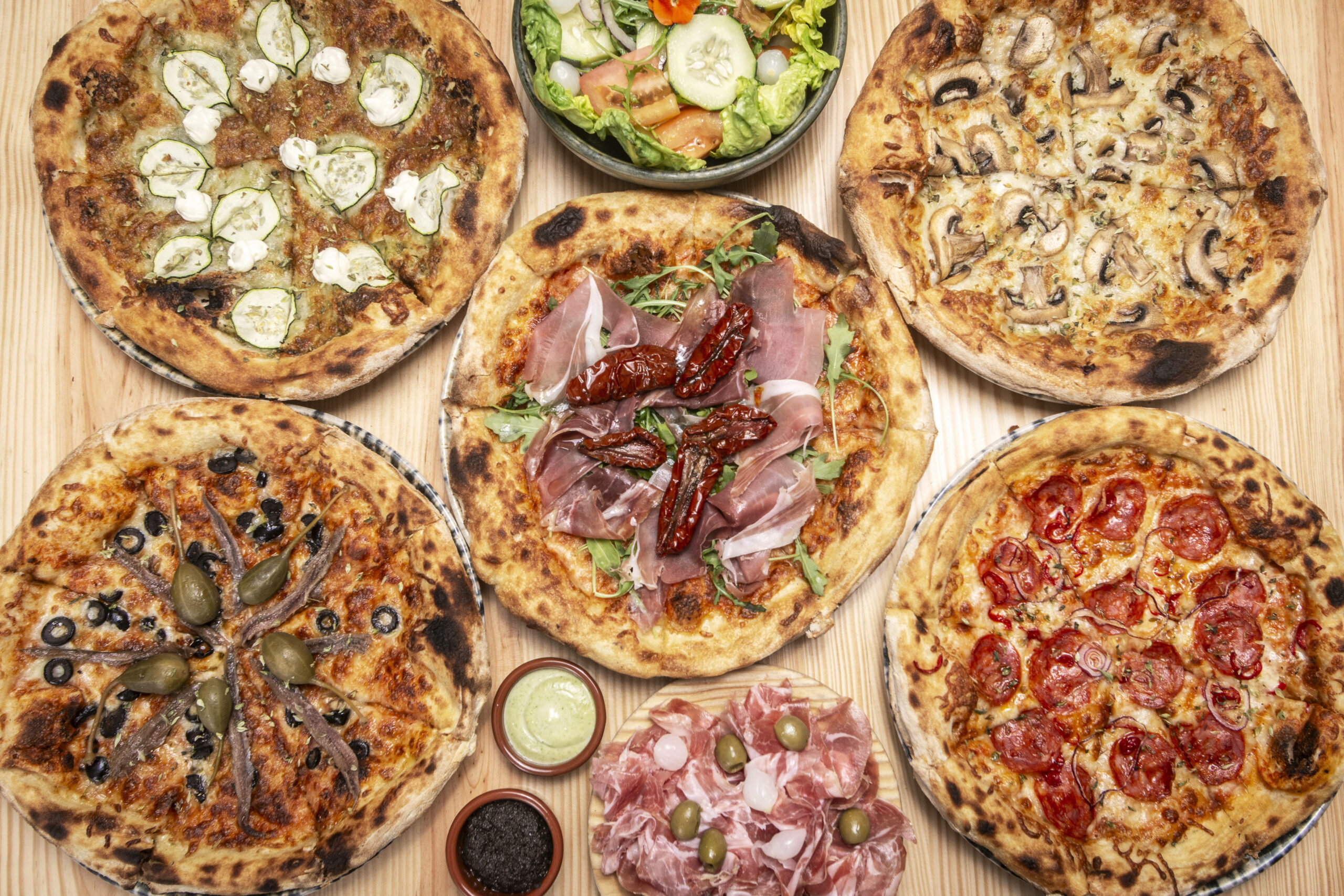 Viele Pizzen