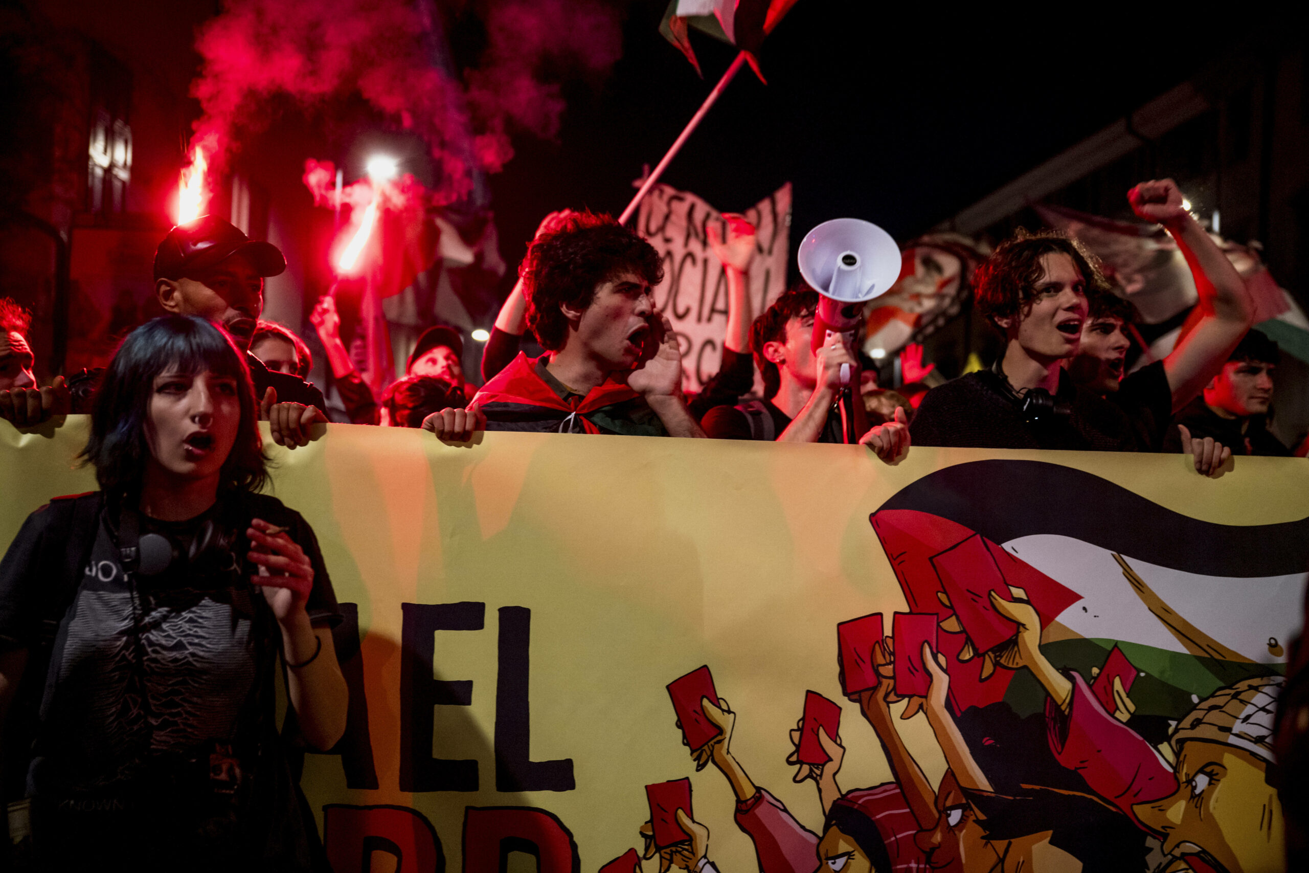 Rund ums Länderspiel zwischen Italien und Israel in Udine gab es Ausschreitung zwischen Polizei und Propalästina-Demonstranten.