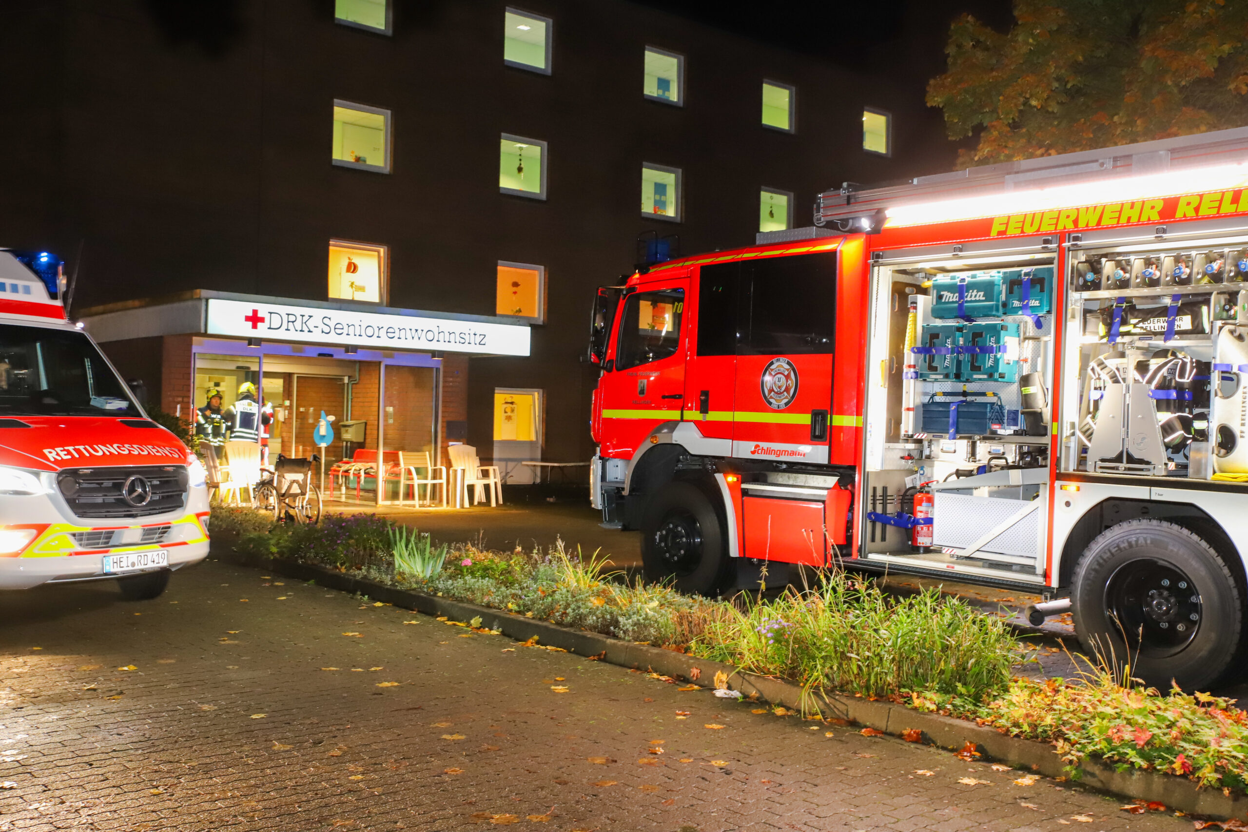 In der Nacht zum Donnerstag wurden die Einsatzkräfte zu dem Seniorenheim alarmiert.