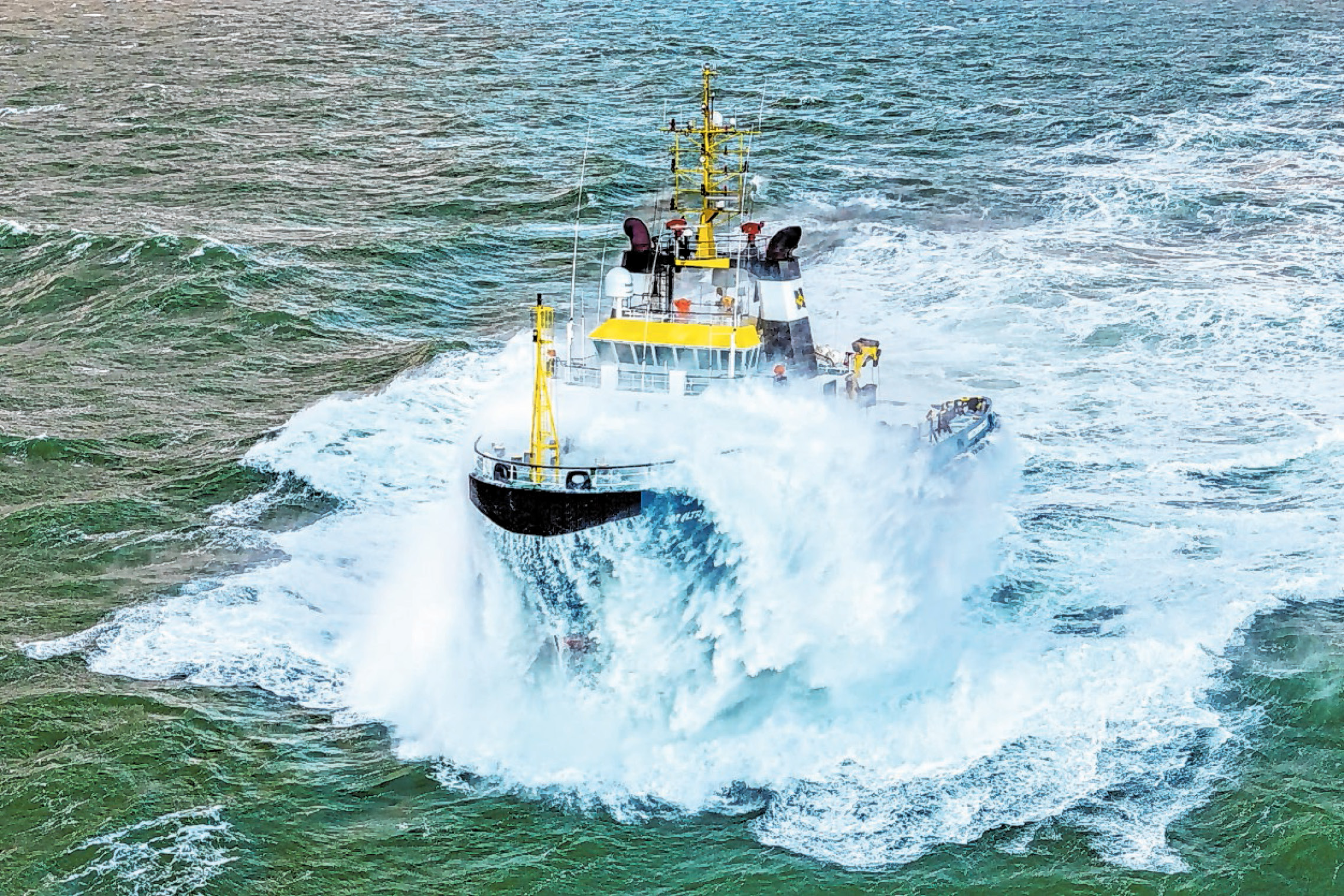 Nordschlepper Nordsee Schiff Wellen