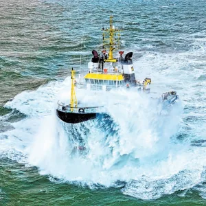 Nordschlepper Nordsee Schiff Wellen