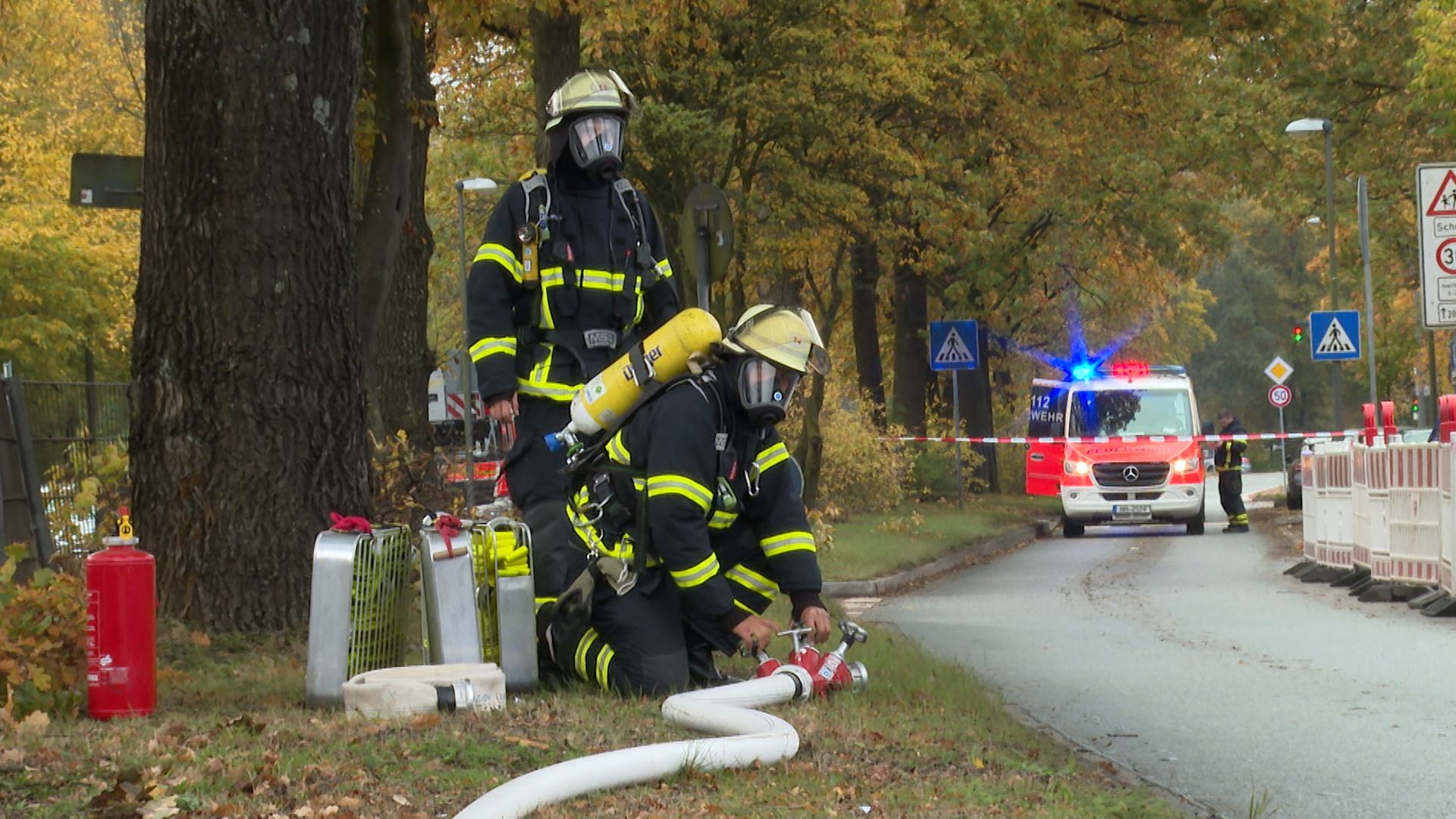 Explosionsgefahr durch beschädtigt Gasrohr – Straße in Hamburg gesperrt