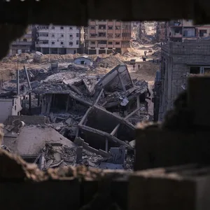 Zerstörte Häuser in Gaza