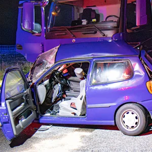 Die Fahrerin des Polo kam bei dem Unfall ums Leben.