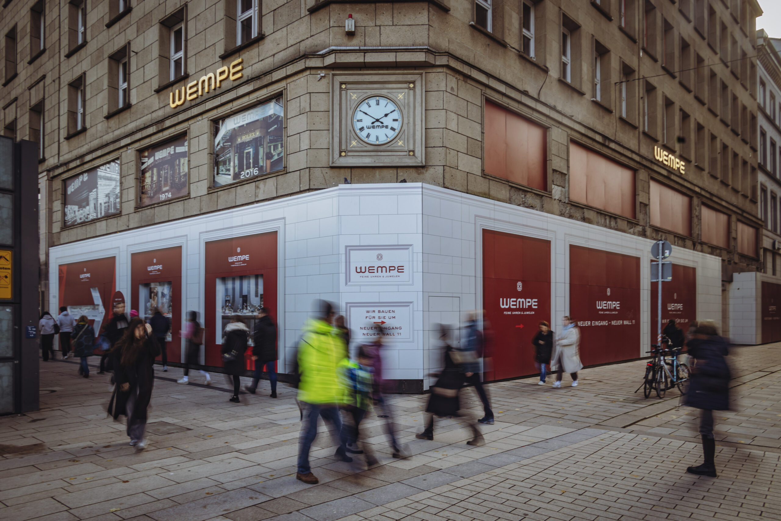 Seit über zwei Jahren tut sich nichts beim Juwelier Wempe in der Innenstadt.
