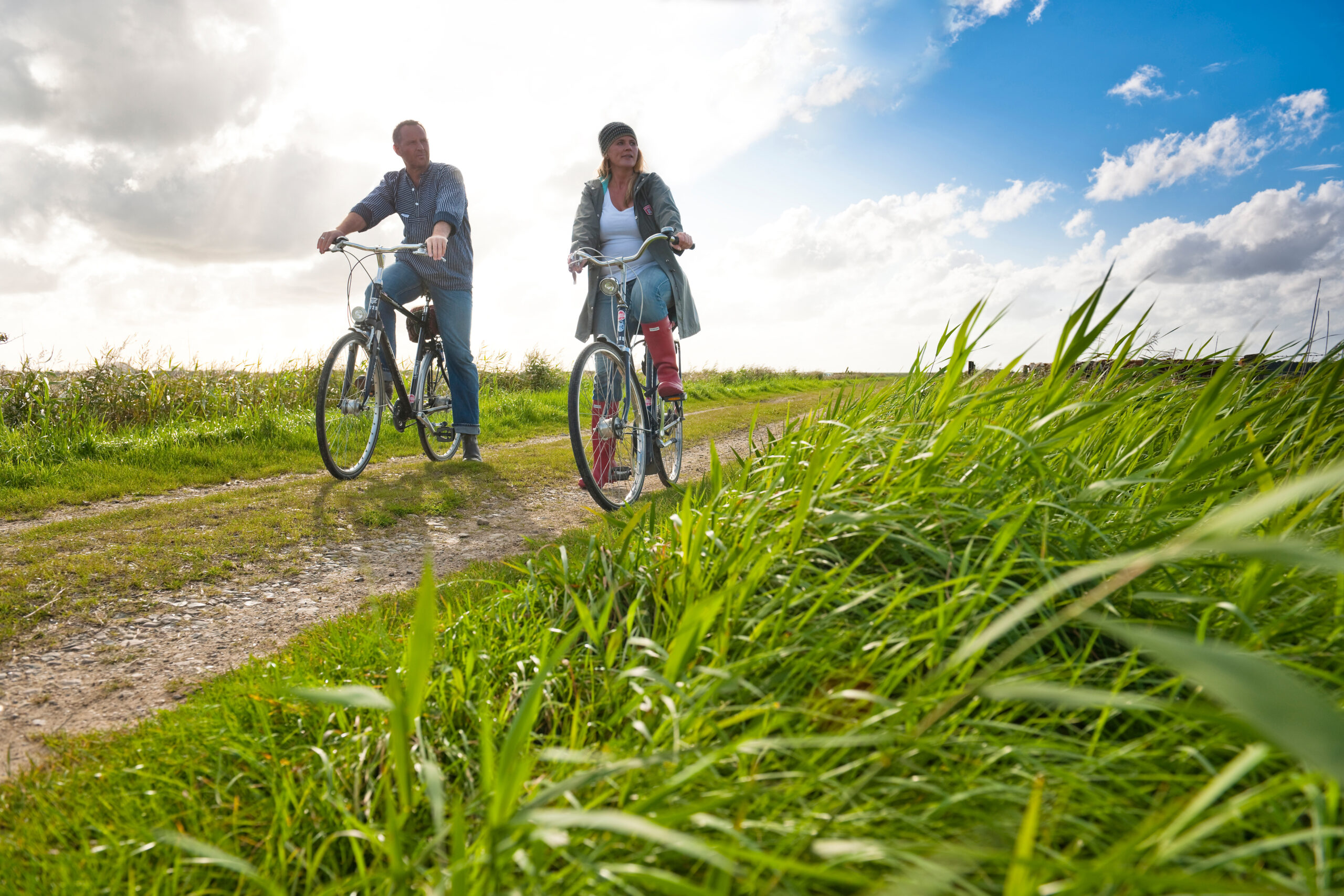 Radfahrer auf Föhr