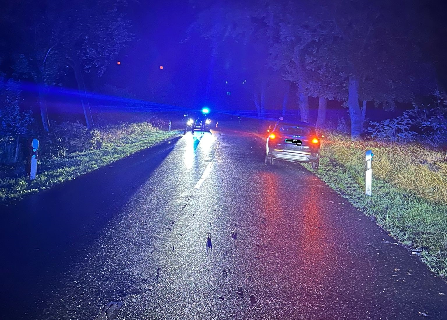 Die Unfallstelle in Schortens (Landkreis Friesland).