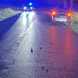 Die Unfallstelle in Schortens (Landkreis Friesland).