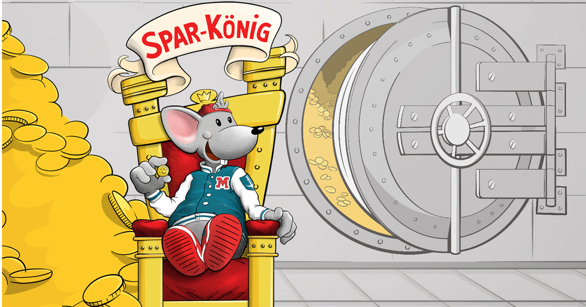 Sparkönig Manni die Maus