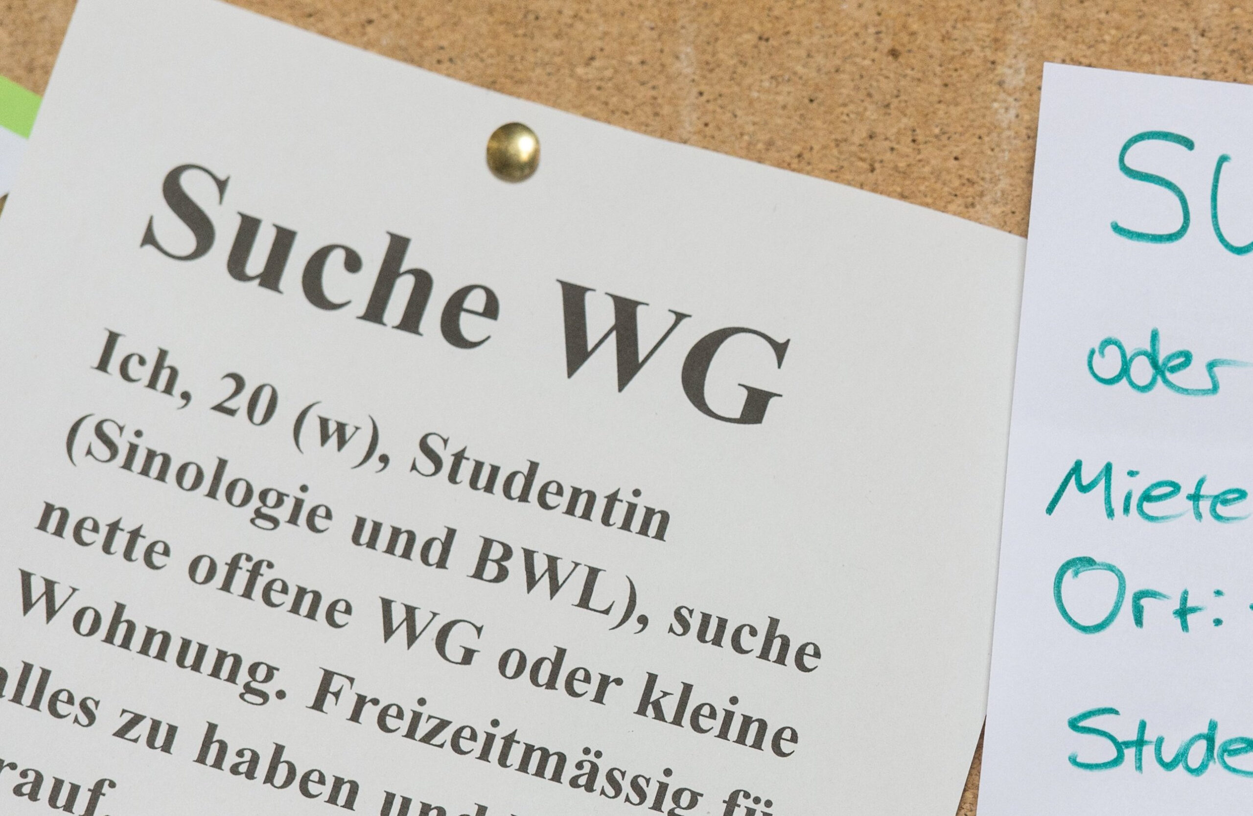 Suche nach WG-Zimmern. (Archivbild)