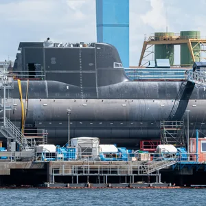 Ein U-Boot-Neubau bei TKMS in Kiel (Archivbild).