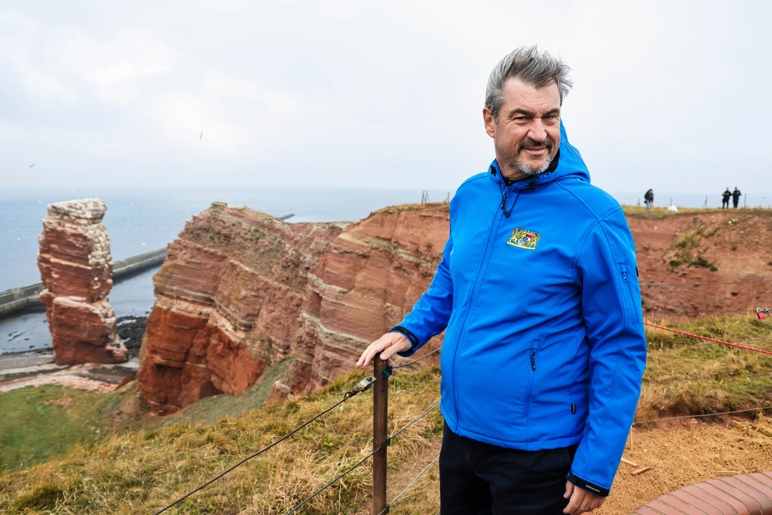 Markus Söder auf Helgoland