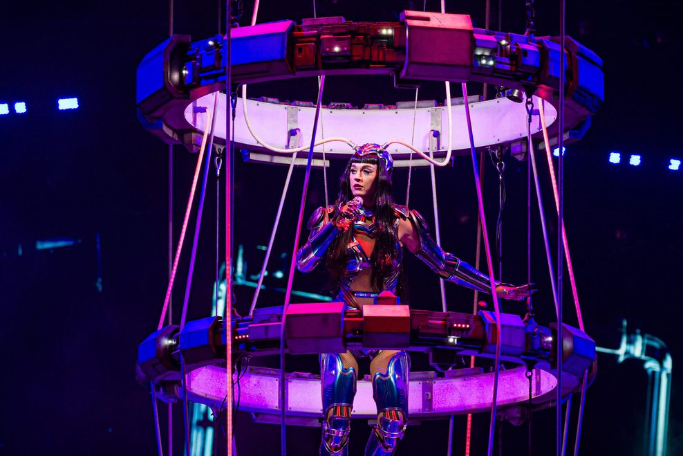 Von einer anderen Welt: Katy Perry bei ihrem Hannover-Auftritt.
