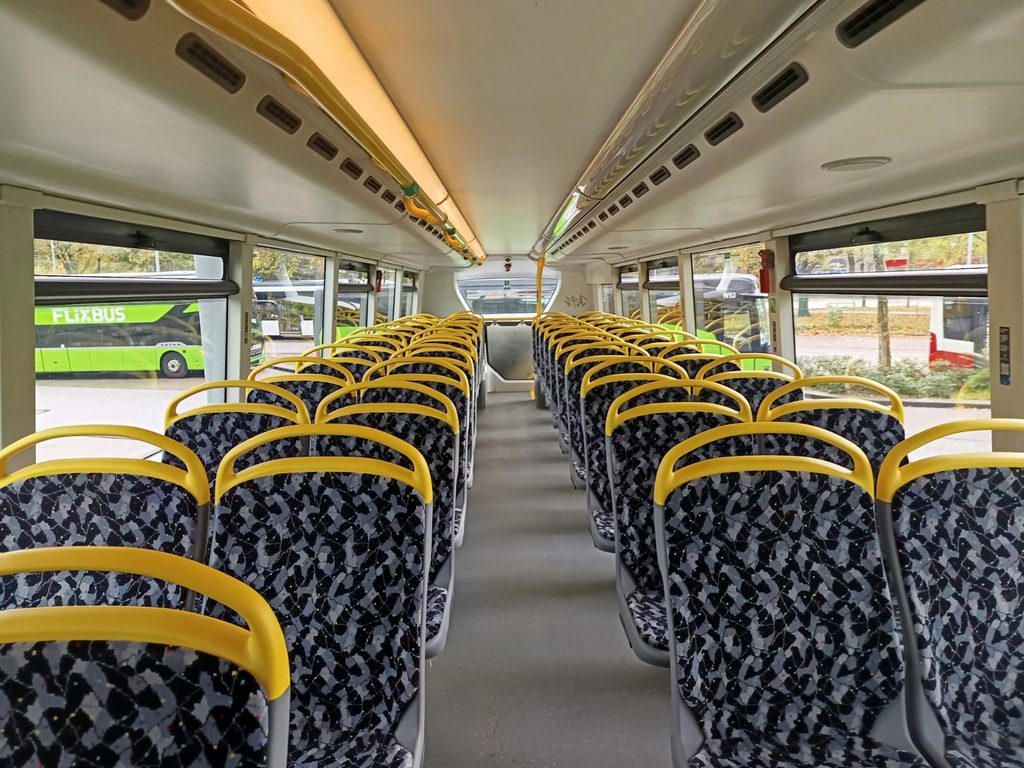 Im oberen Deck gibt es insgeamt 50 Sitzplätze.