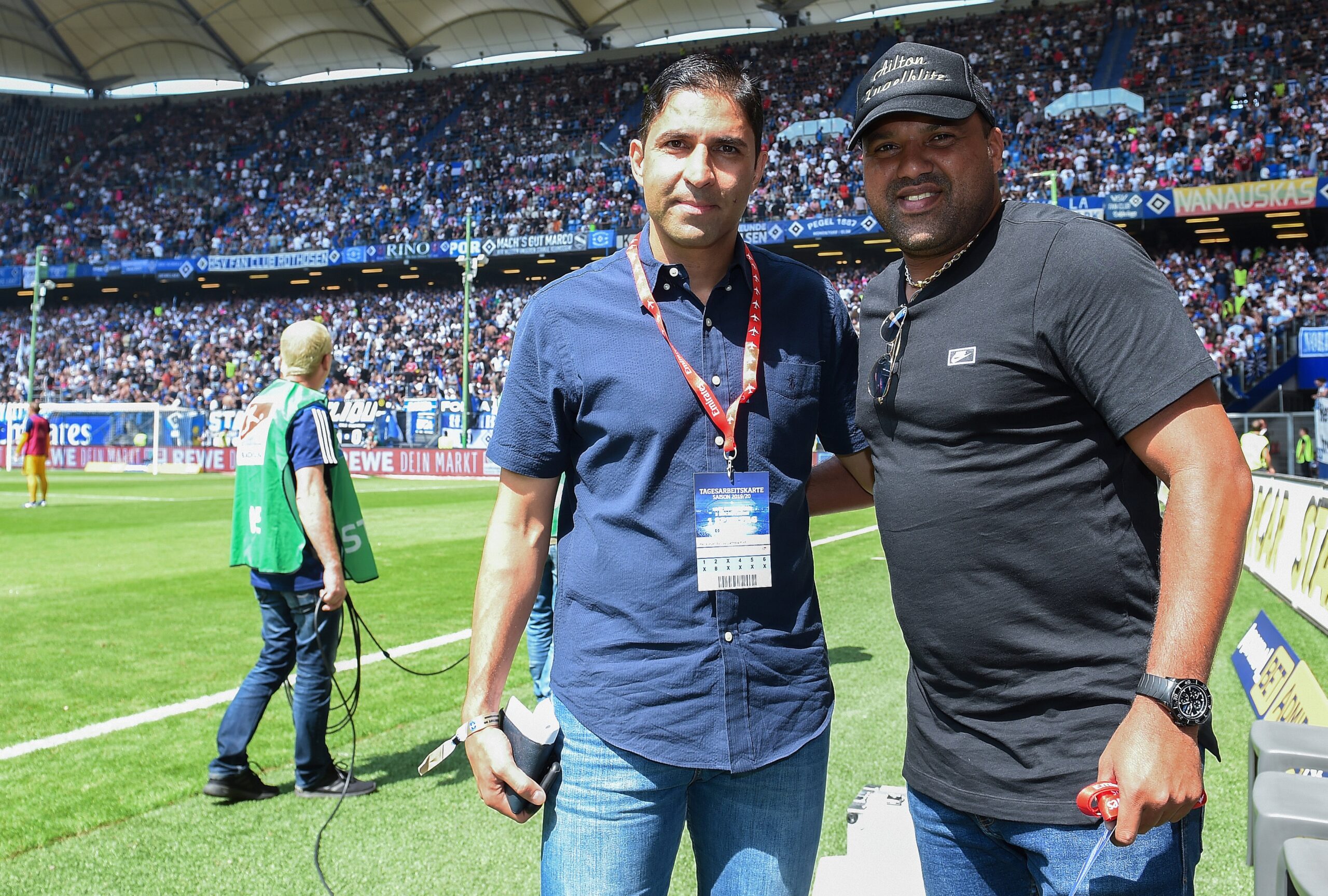 Vahid Hashemian und Ailton im Volksparkstadion